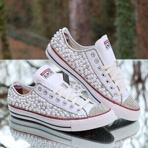 Converse Chuck Taylor All Star Low Rhinestones & Pearls